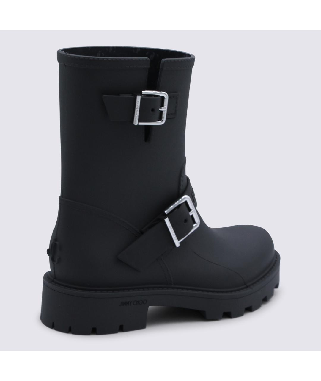 JIMMY CHOO Черные резиновые ботинки, фото 3