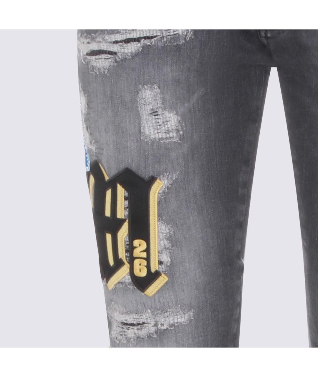 AMIRI Мульти хлопко-эластановые джинсы скинни, фото 3