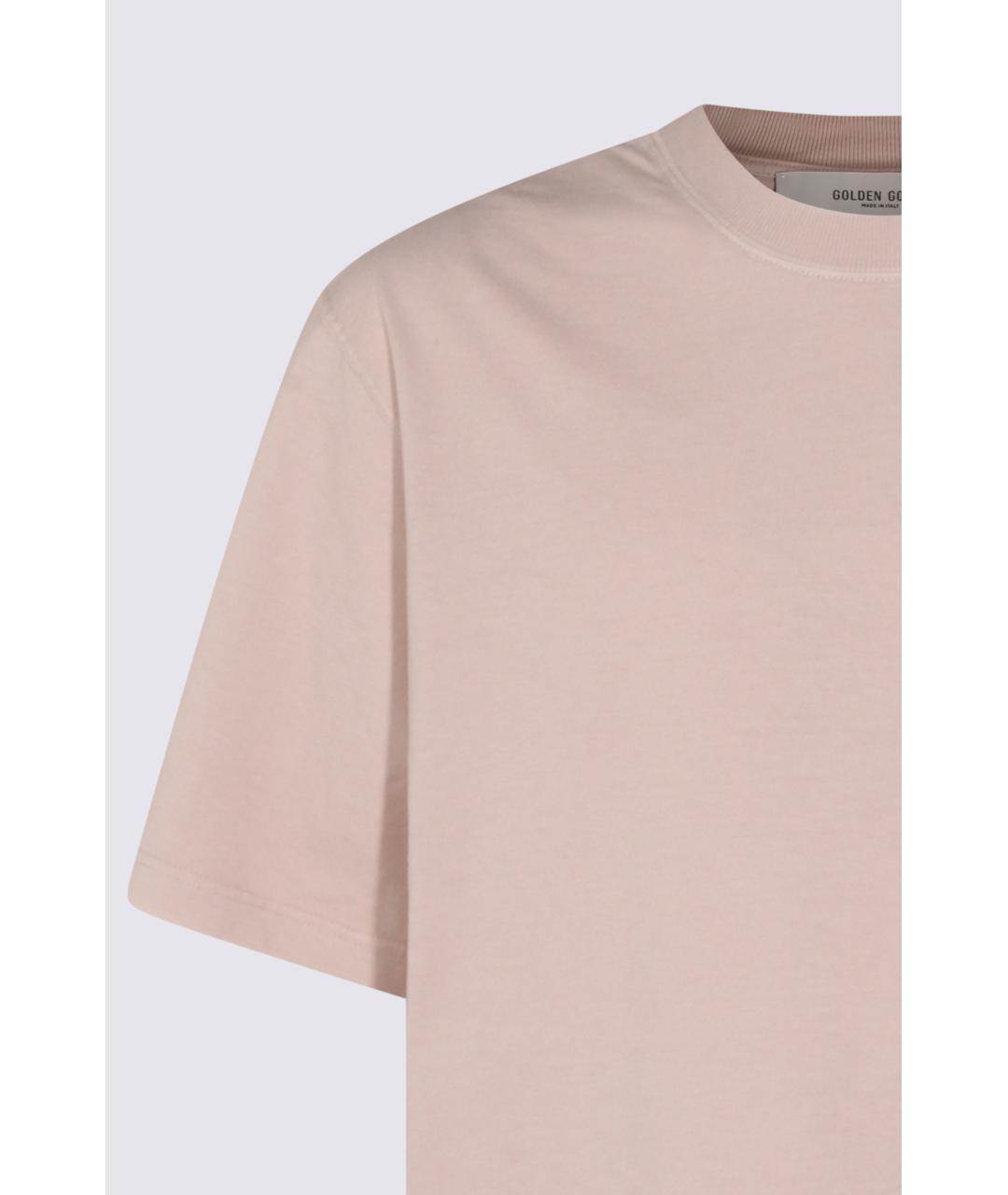 GOLDEN GOOSE DELUXE BRAND Серая хлопковая футболка, фото 3