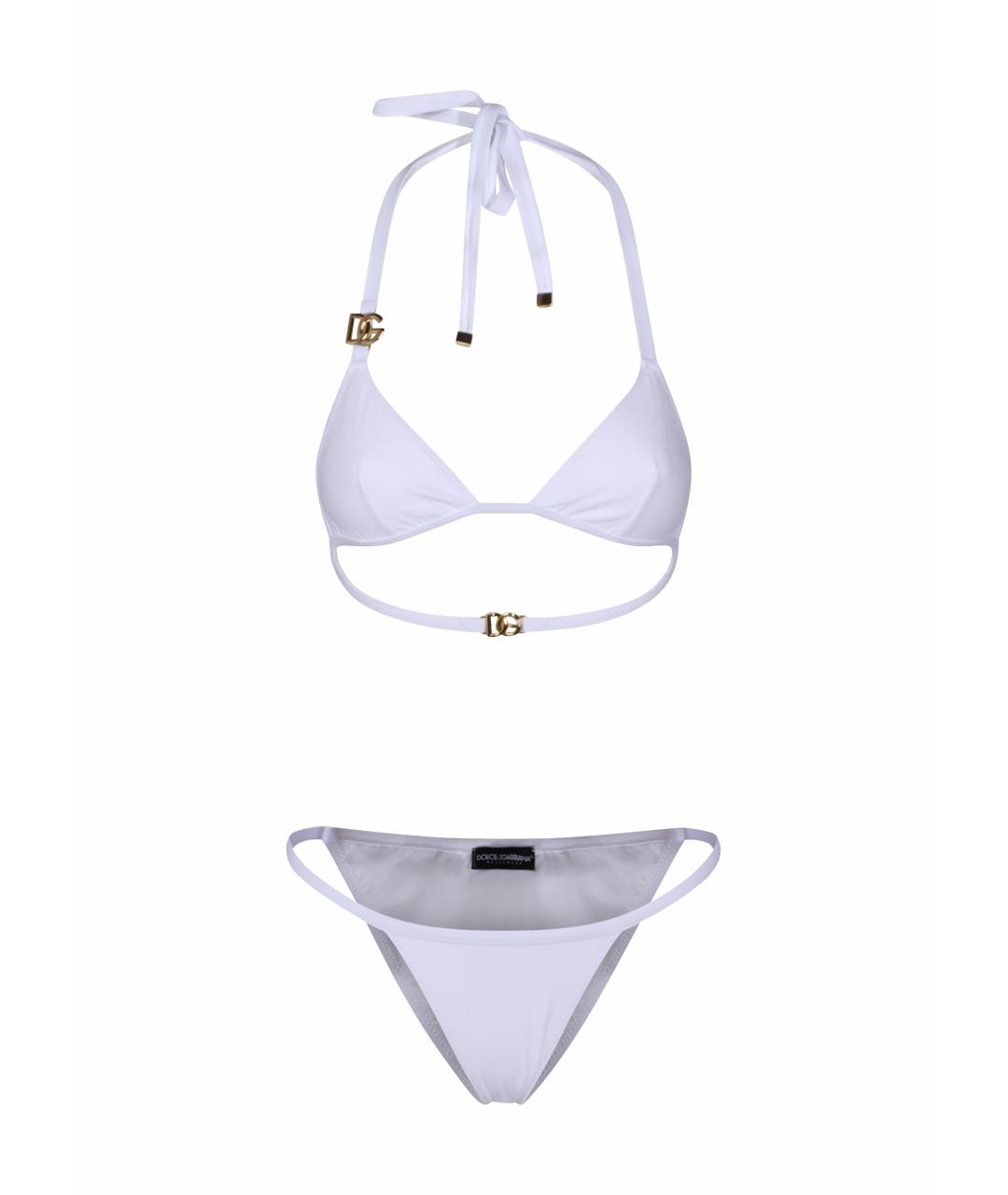 DOLCE&GABBANA Белый полиамидовый купальник, фото 1