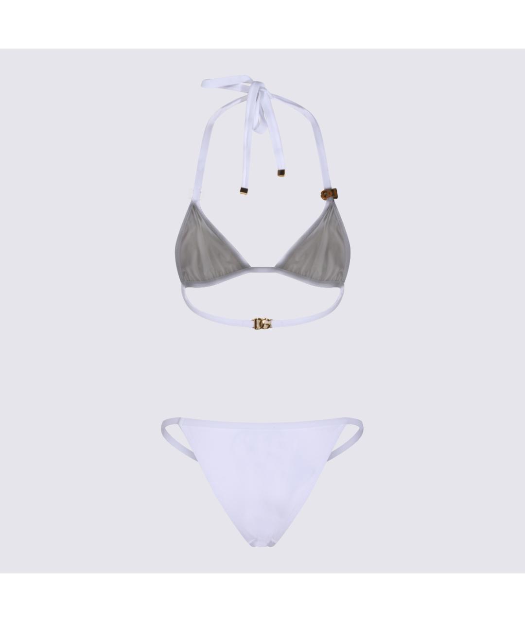 DOLCE&GABBANA Белый полиамидовый купальник, фото 2