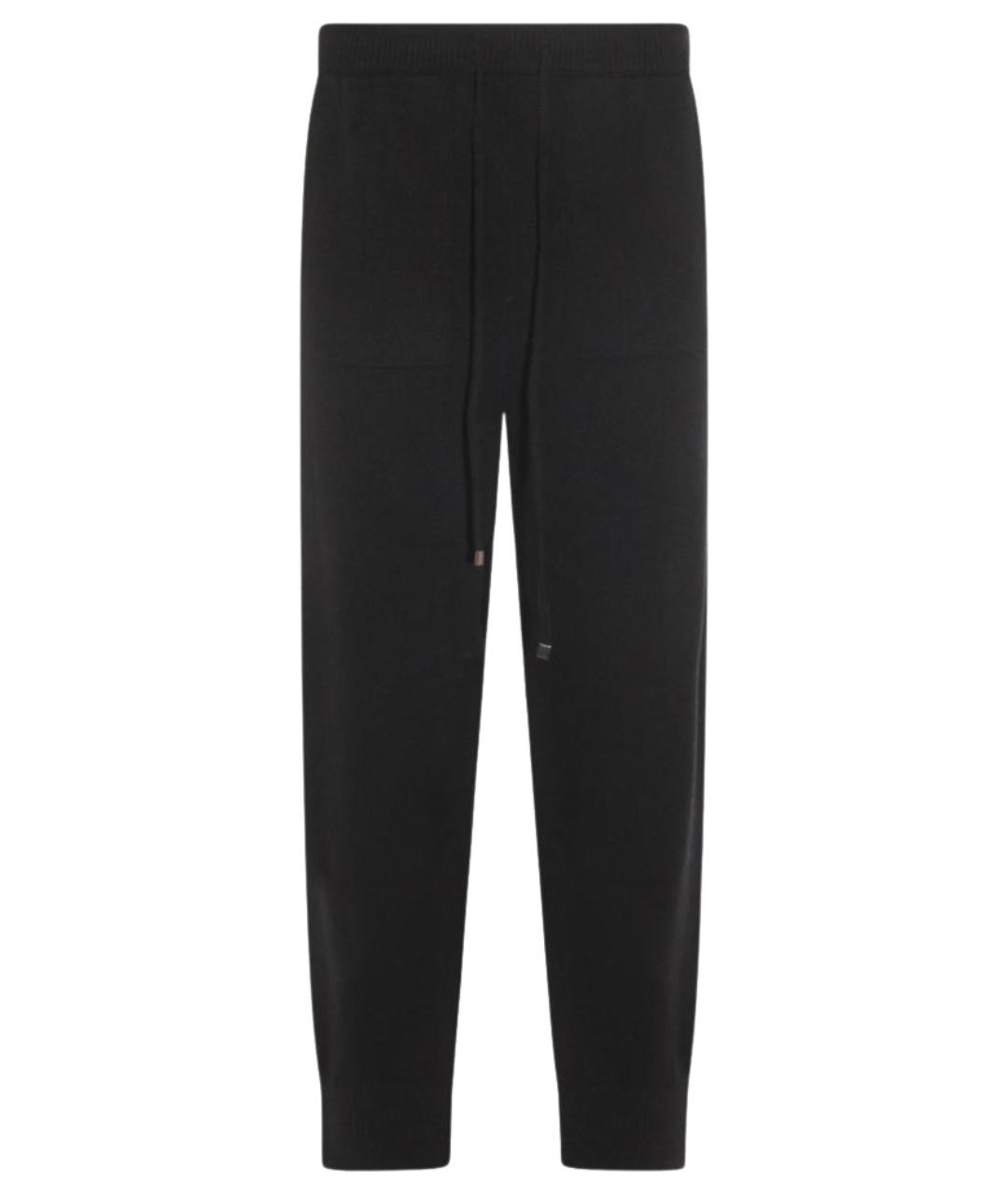 ANTONELLI FIRENZE Черные шерстяные прямые брюки, фото 1