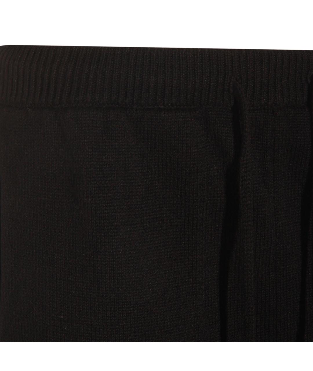ANTONELLI FIRENZE Черные шерстяные прямые брюки, фото 3