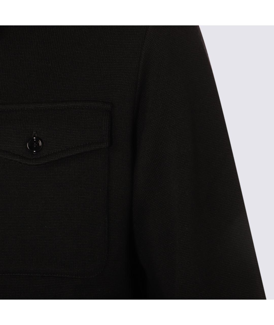 LARDINI Черная шерстяная куртка, фото 3