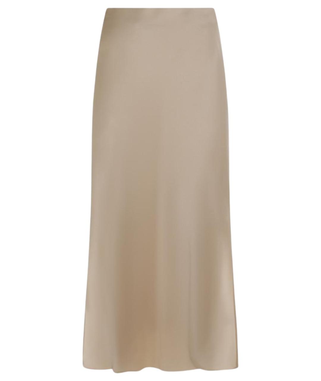 BRUNELLO CUCINELLI Бежевая юбка миди, фото 1