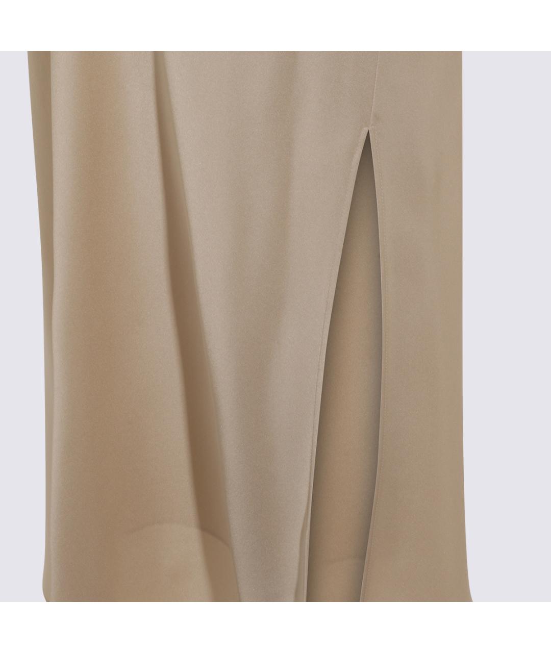 BRUNELLO CUCINELLI Бежевая юбка миди, фото 3