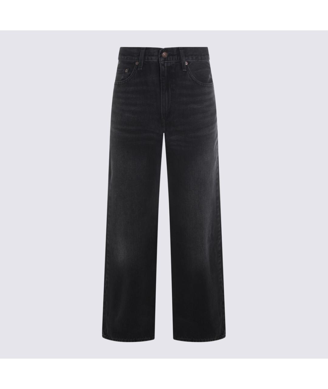 LEVI'S Черные хлопковые прямые джинсы, фото 4