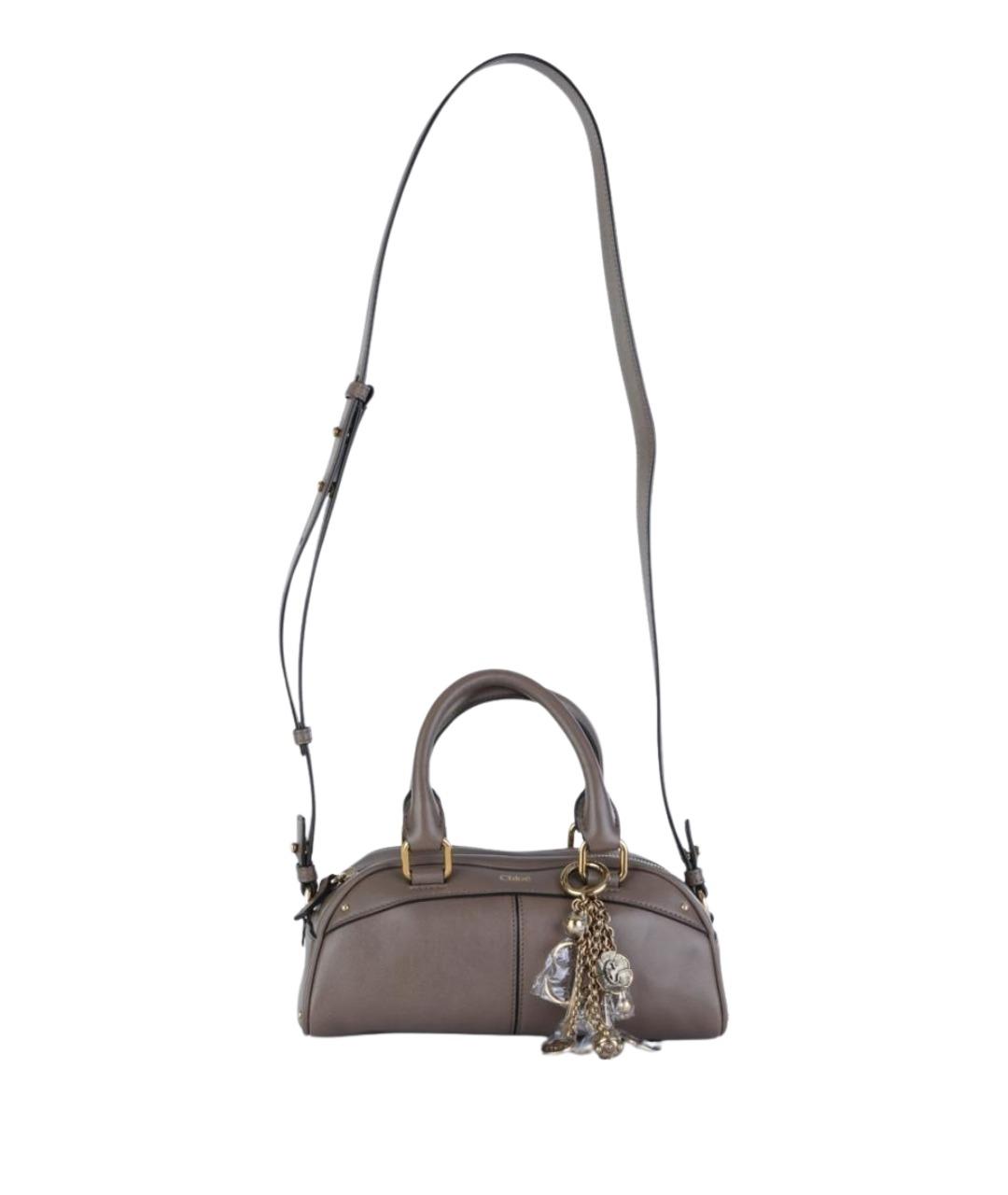 CHLOE Коричневая кожаная сумка тоут, фото 1