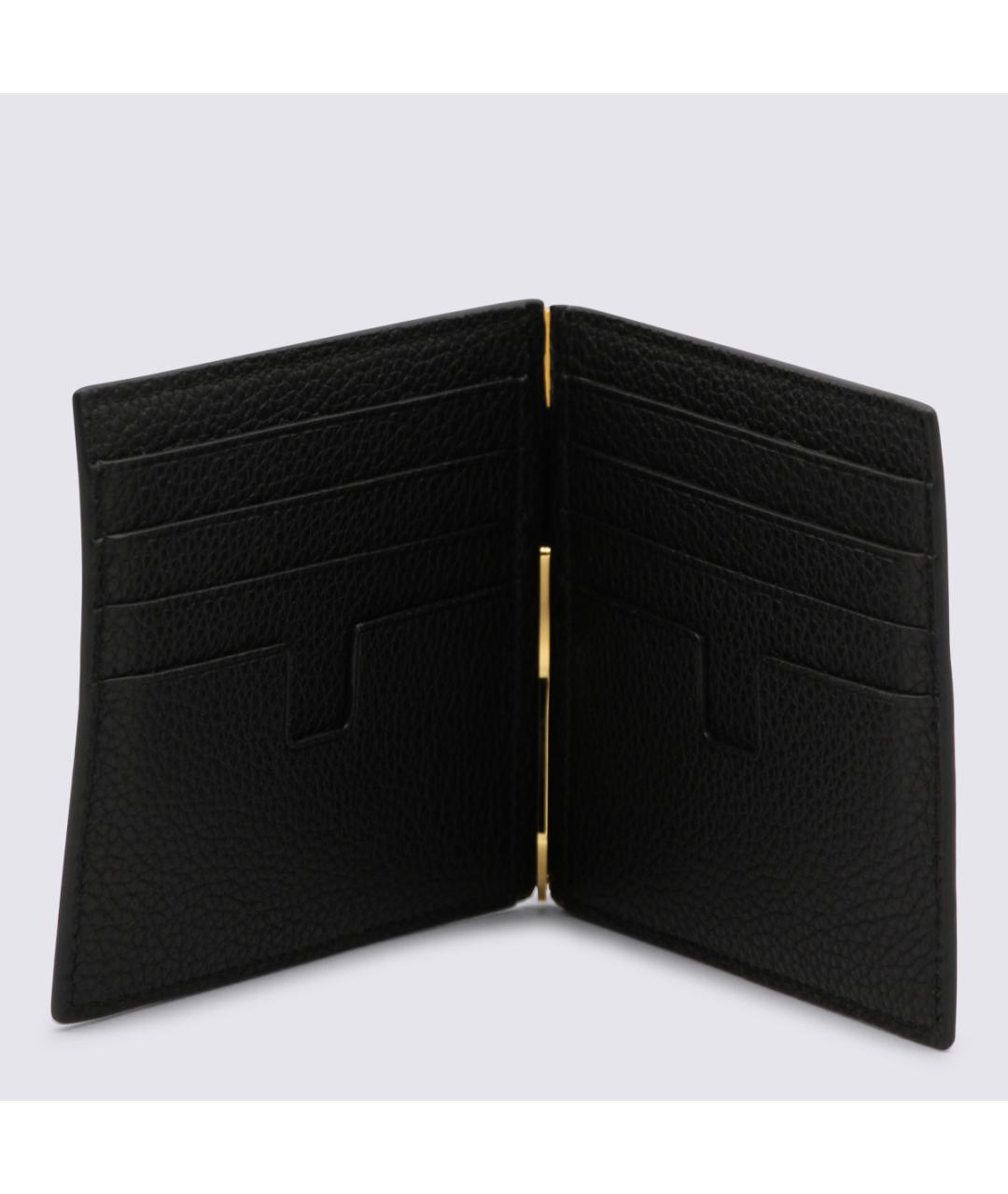 TOM FORD Черный кожаный кошелек, фото 2