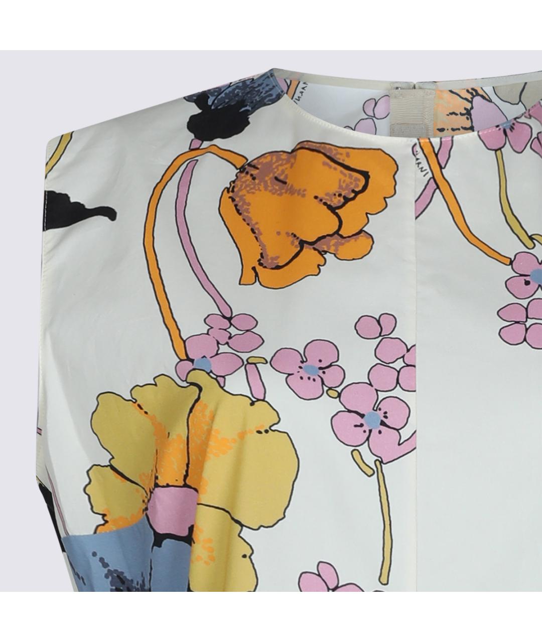 MARNI Мульти хлопковое платье, фото 3