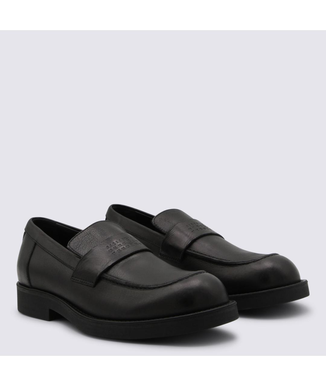 MM6 MAISON MARGIELA Черные кожаные лоферы, фото 2