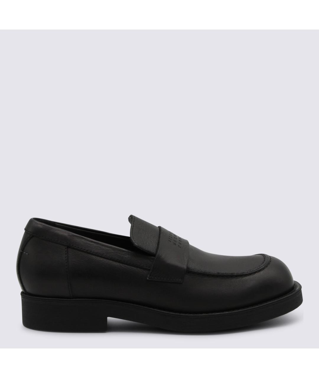 MM6 MAISON MARGIELA Черные кожаные лоферы, фото 5