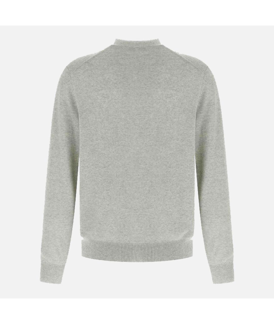 MAISON KITSUNE Серый шерстяной кардиган, фото 2