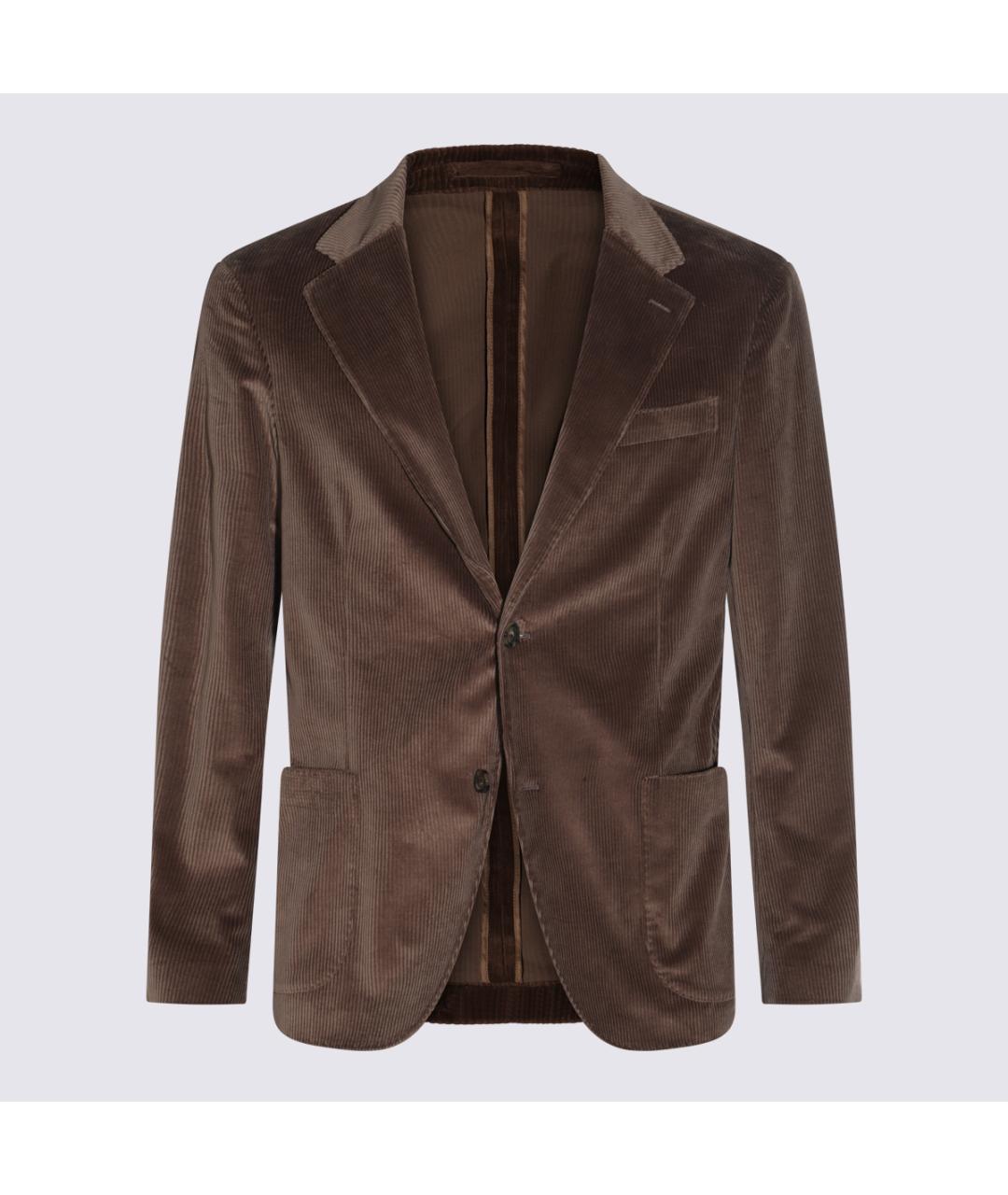 LARDINI Коричневый классический костюм, фото 3