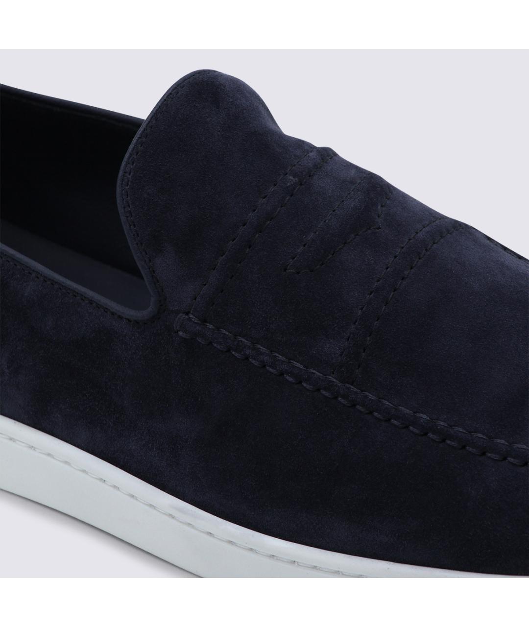 CHURCH'S Темно-синие замшевые лоферы, фото 4