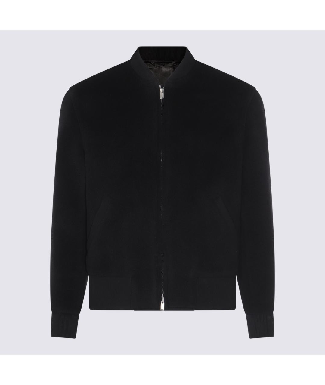 LARDINI Черная шерстяная куртка, фото 4