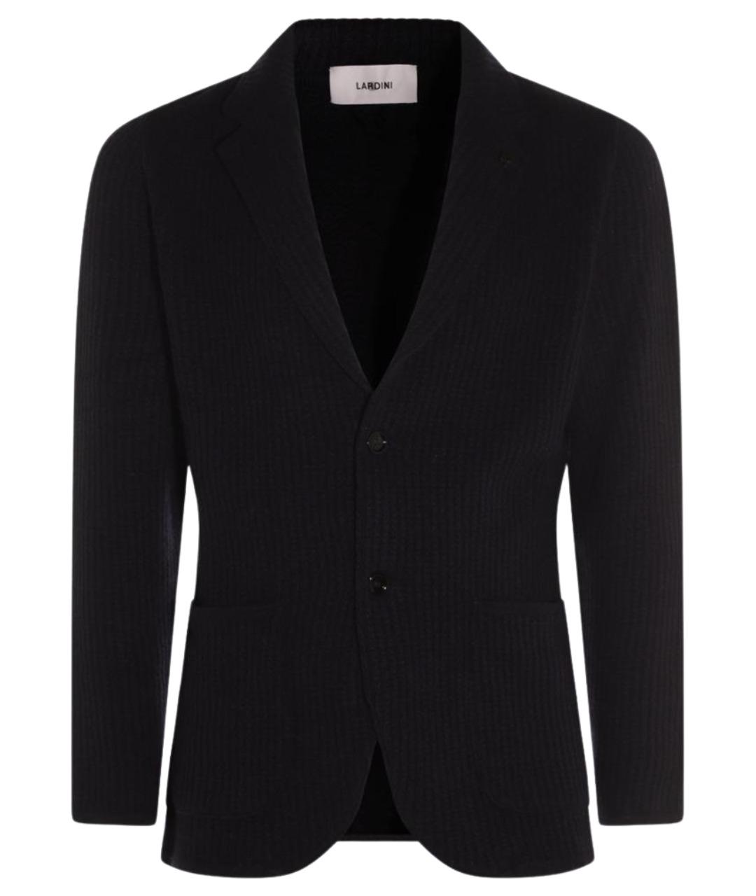 LARDINI Синий шерстяной кардиган, фото 1