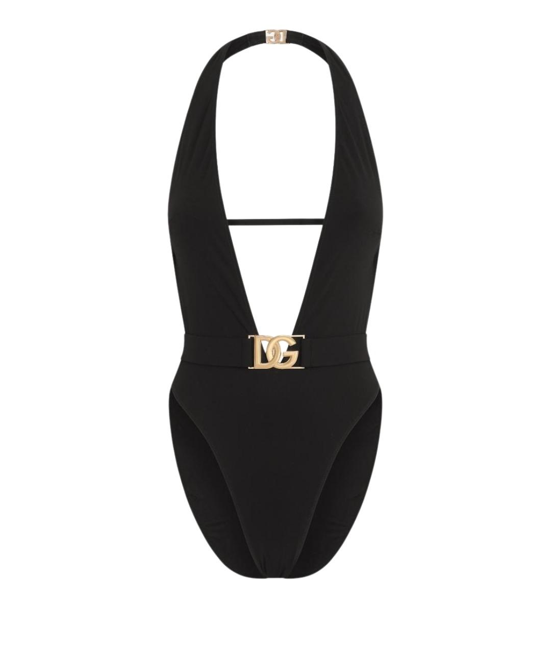 DOLCE&GABBANA Черный полиамидовый купальник, фото 1