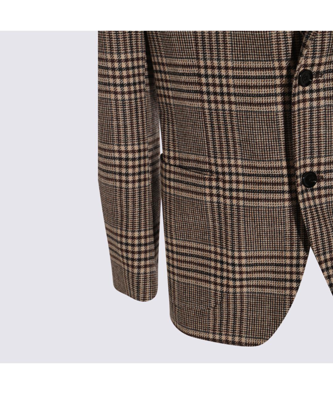 LARDINI Коралловый шерстяной пиджак, фото 4