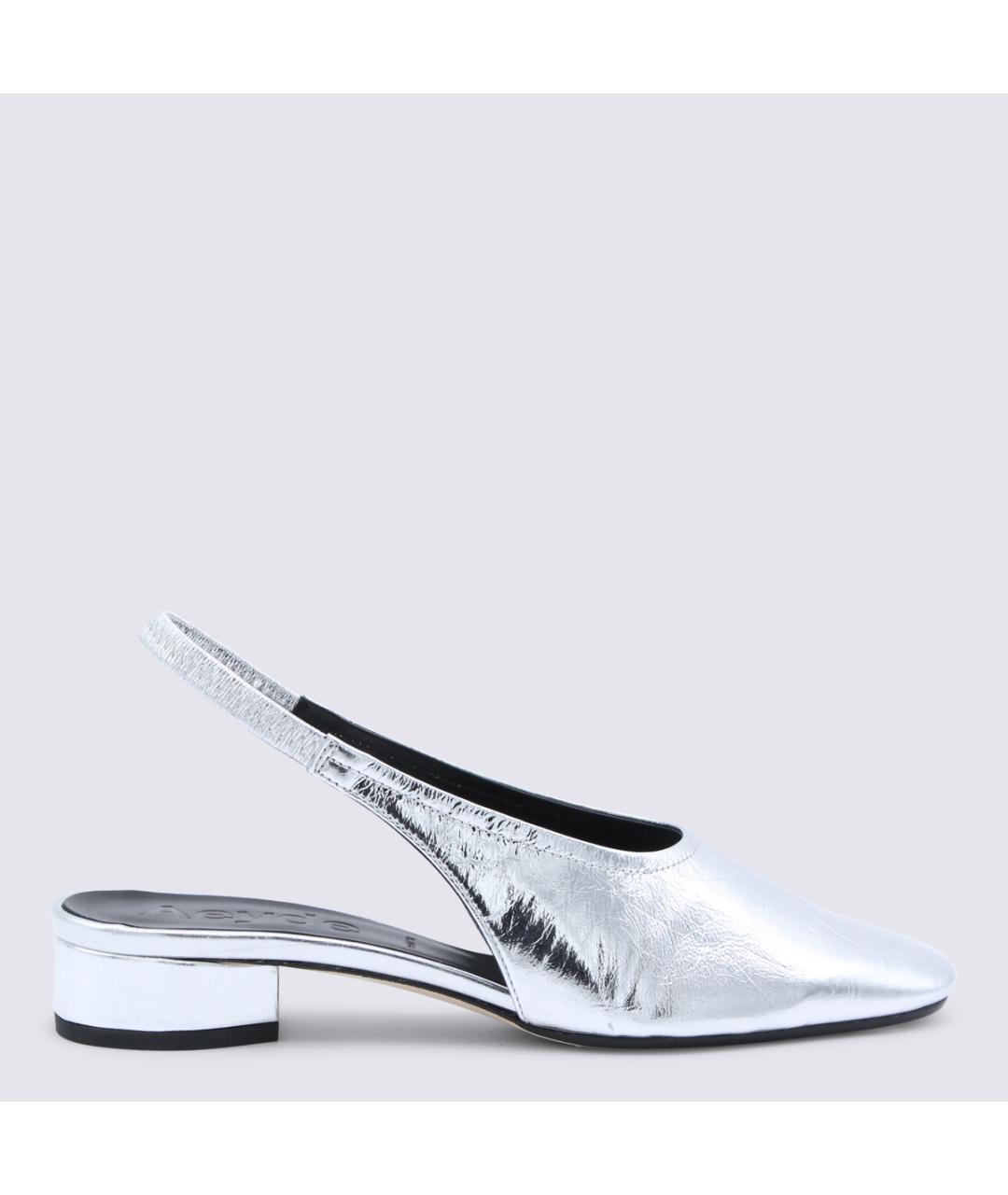 AEYDE Серебряные кожаные туфли, фото 5