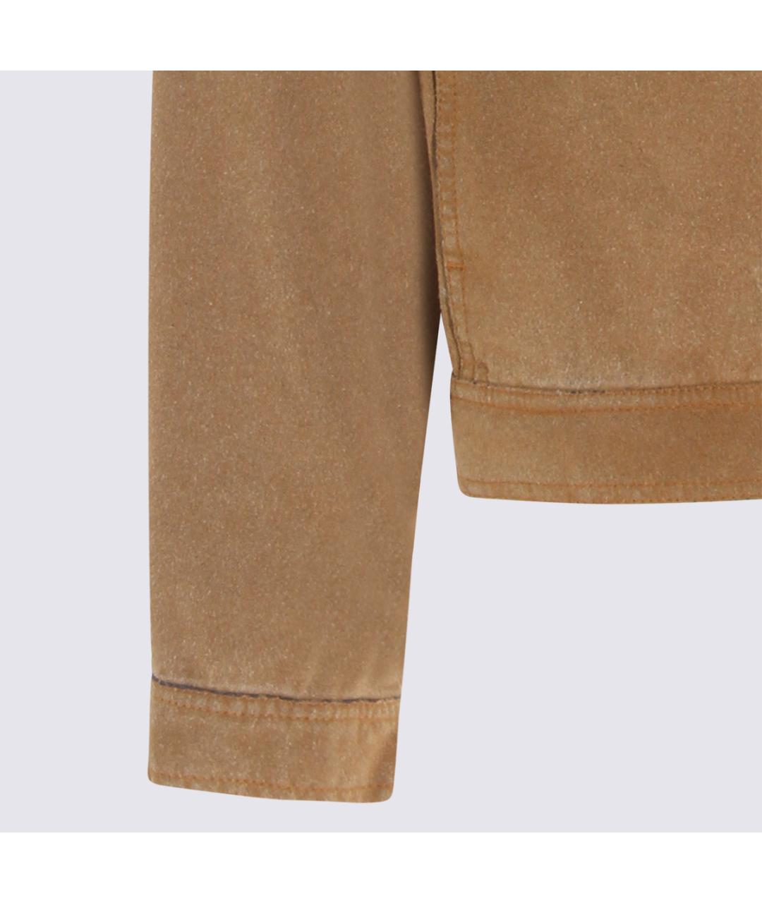 MM6 MAISON MARGIELA Бежевая хлопковая куртка, фото 4