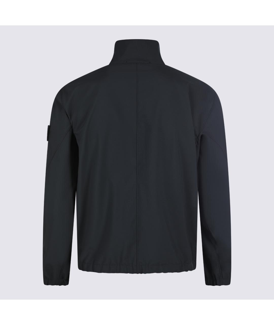 STONE ISLAND Черная полиэстеровая куртка, фото 2