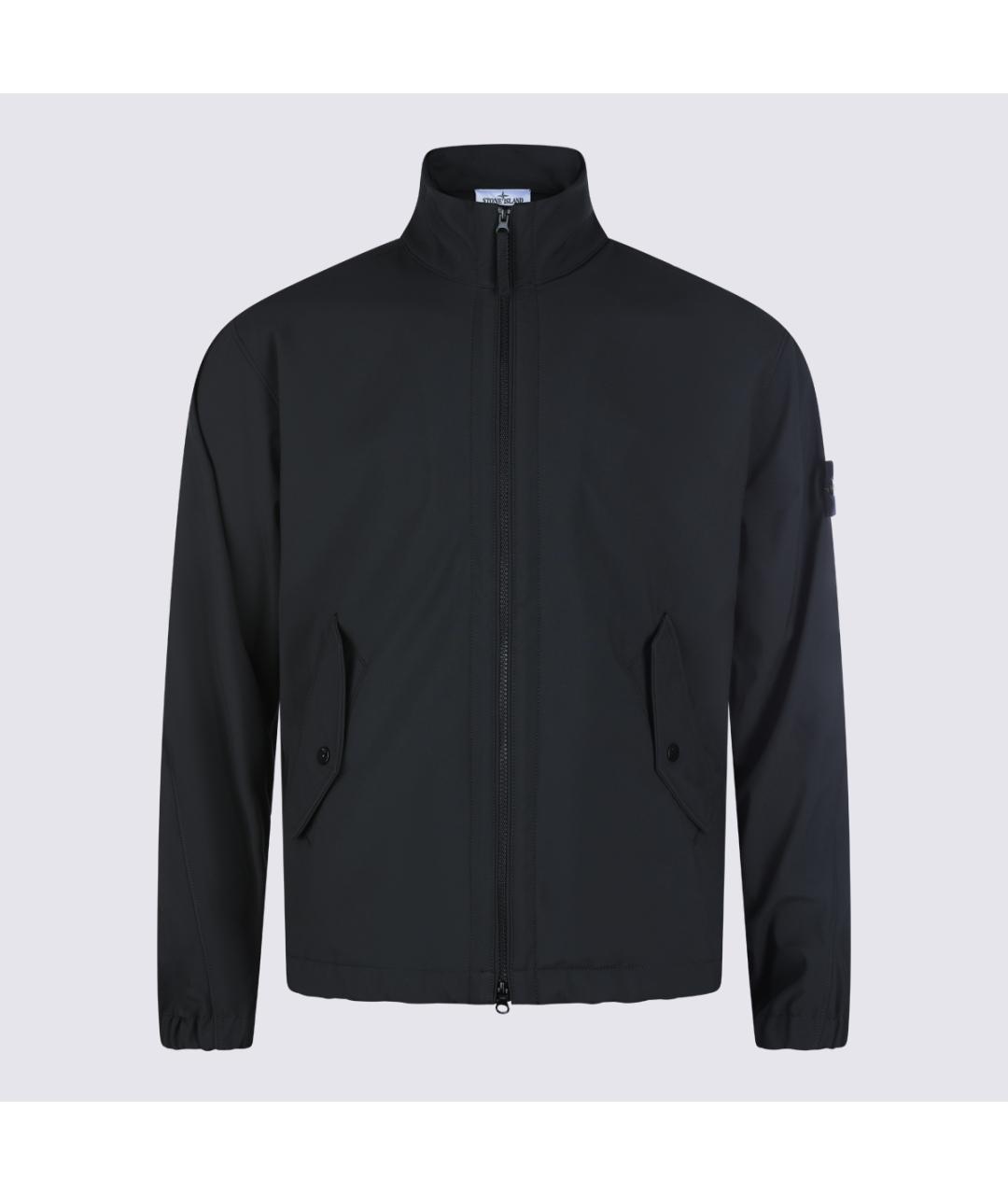 STONE ISLAND Черная полиэстеровая куртка, фото 5