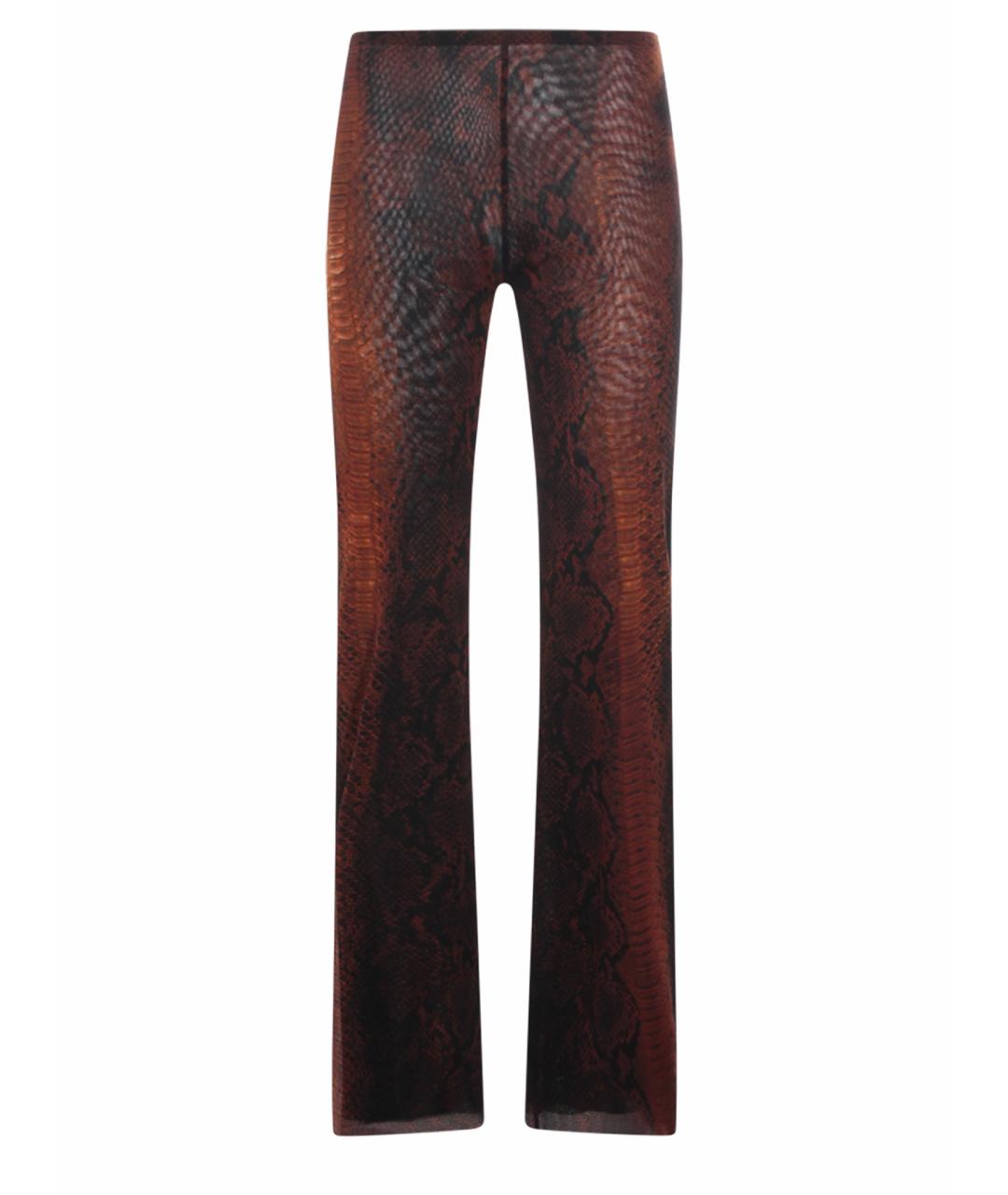 JEAN PAUL GAULTIER Коричневые прямые брюки, фото 1