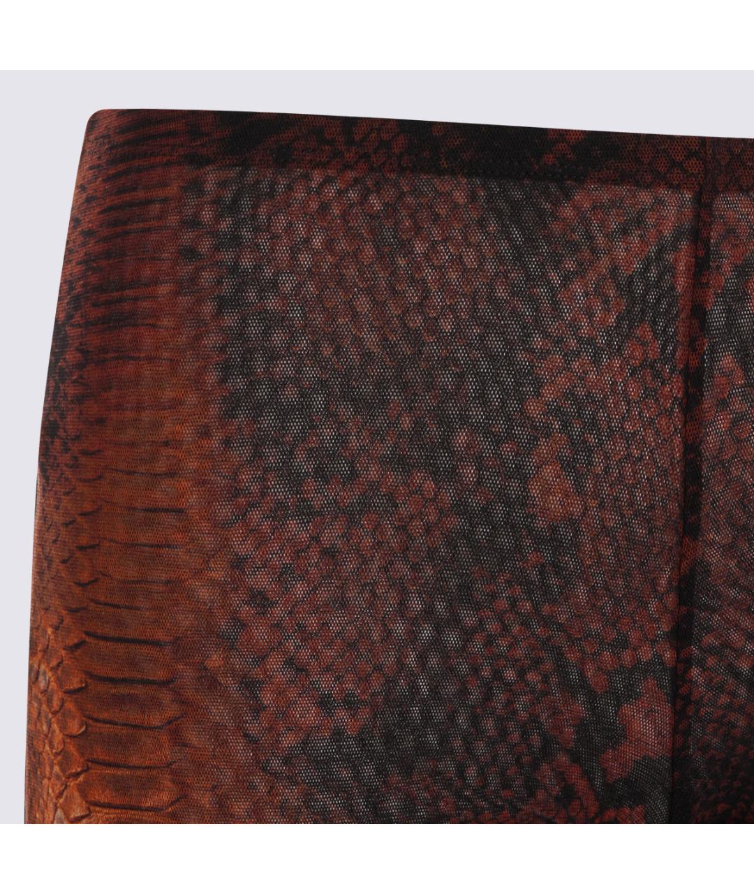 JEAN PAUL GAULTIER Коричневые прямые брюки, фото 3