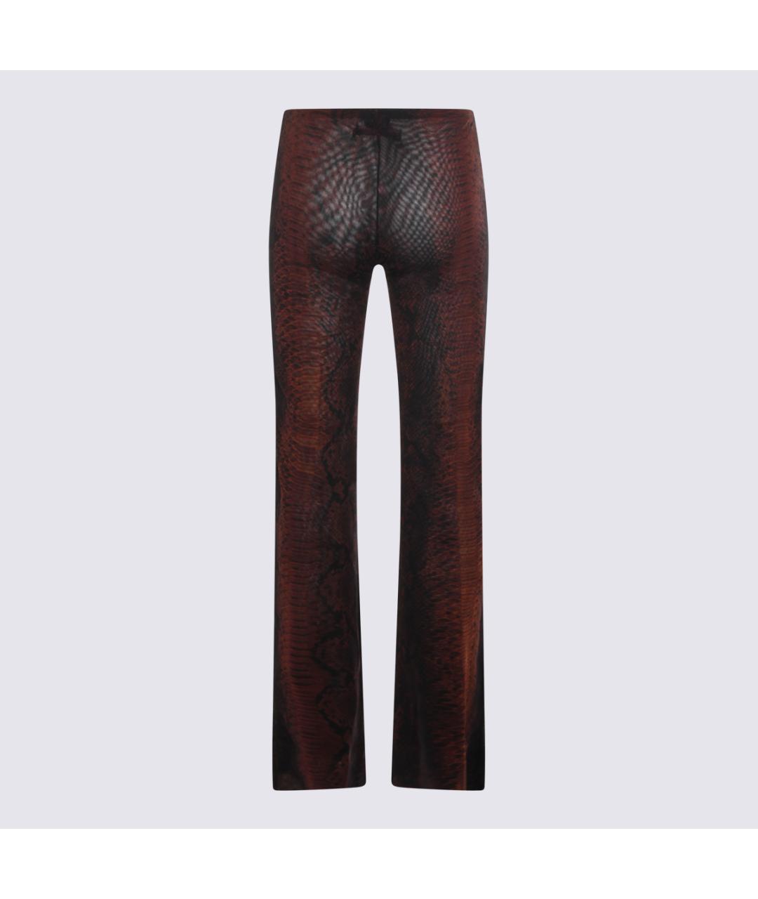 JEAN PAUL GAULTIER Коричневые прямые брюки, фото 2