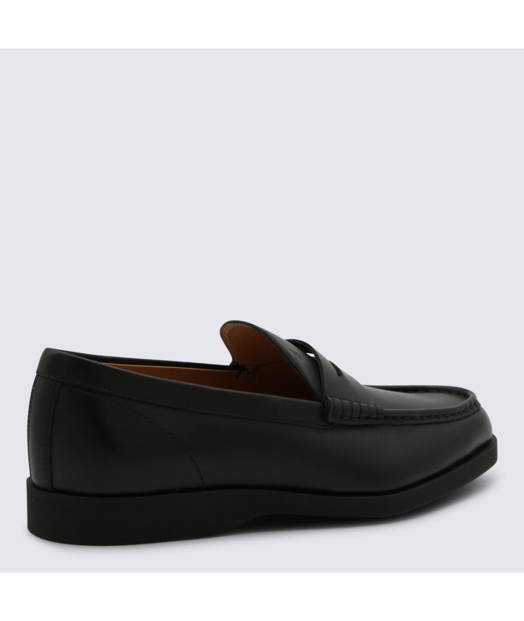 TOD'S Черные кожаные низкие ботинки, фото 3