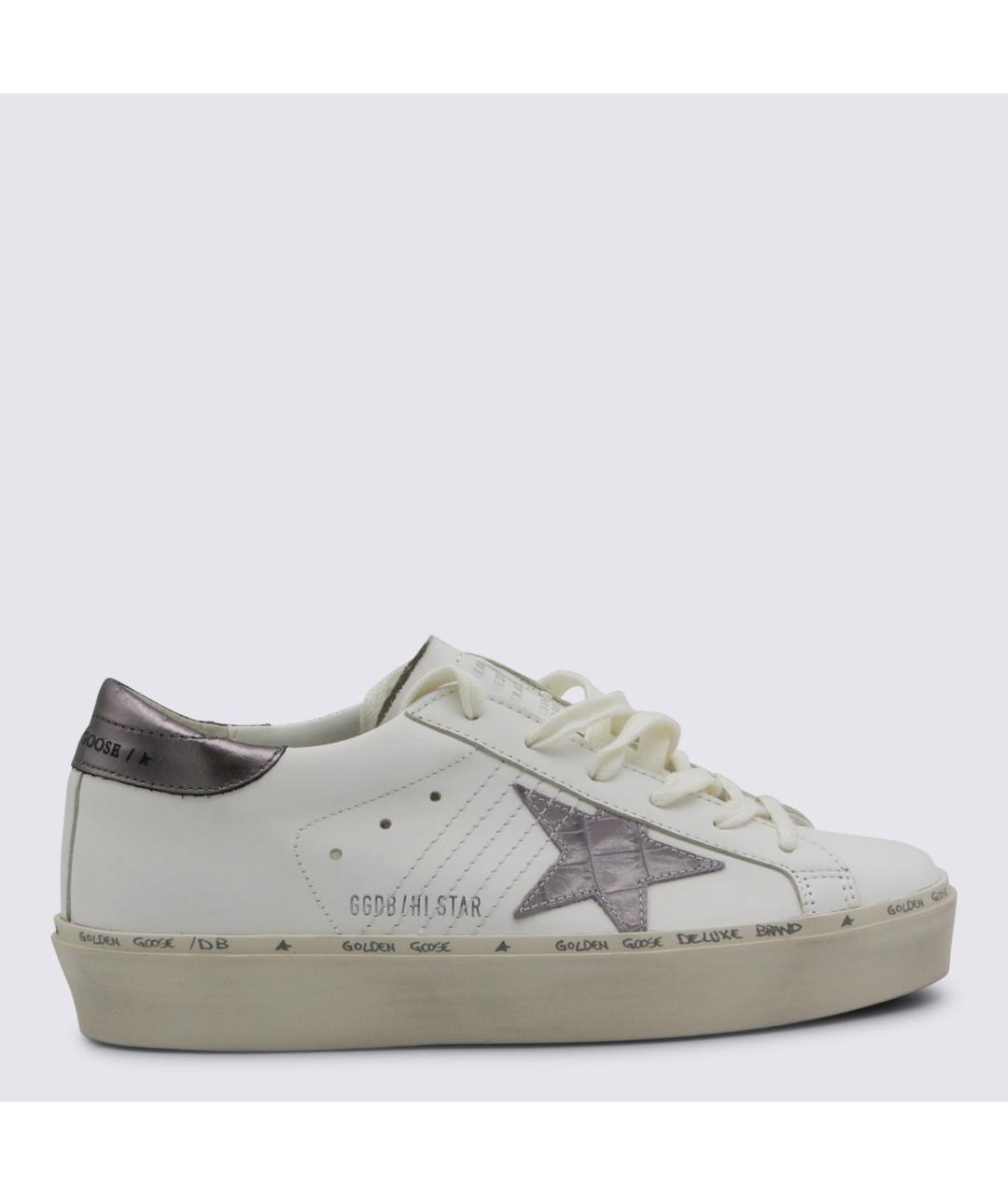 GOLDEN GOOSE Белые кожаные кеды, фото 5