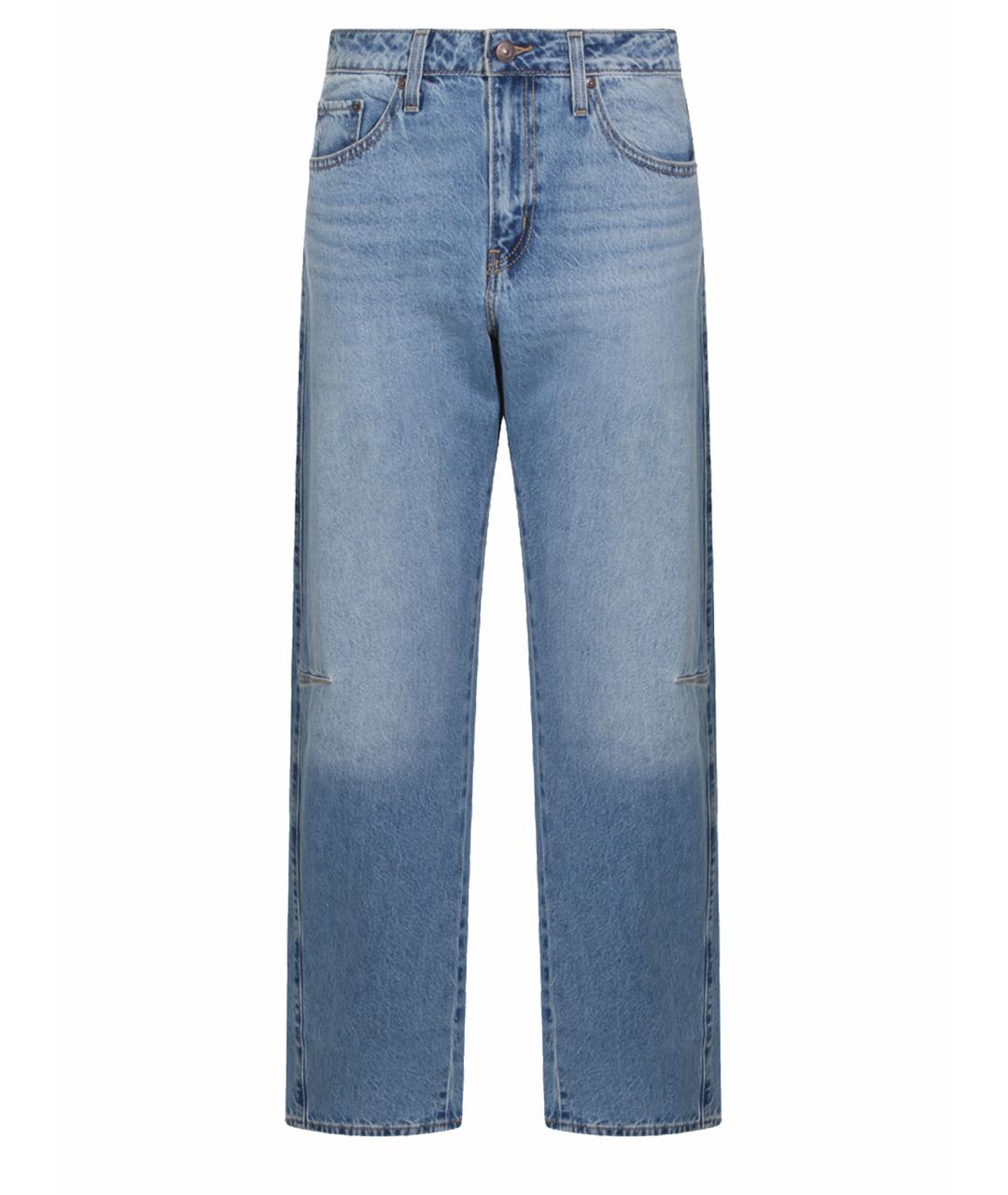 LEVI'S Синие хлопковые прямые джинсы, фото 1