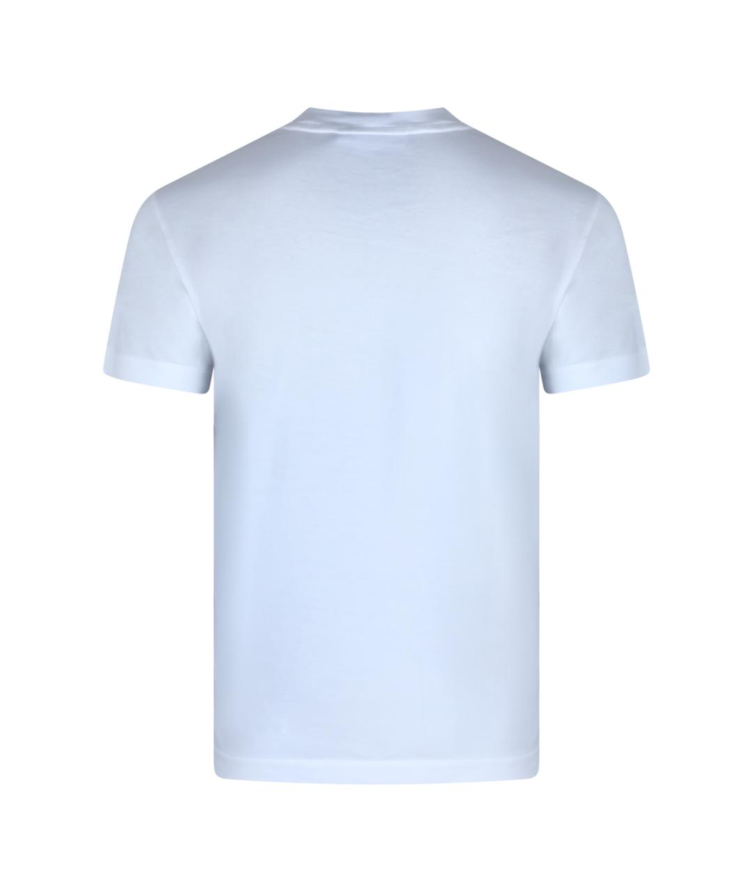 STONE ISLAND Белая хлопковая футболка, фото 2