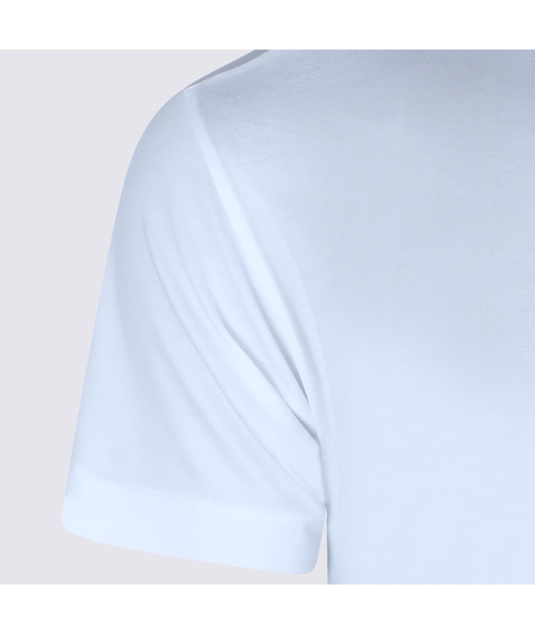 STONE ISLAND Белая хлопковая футболка, фото 4