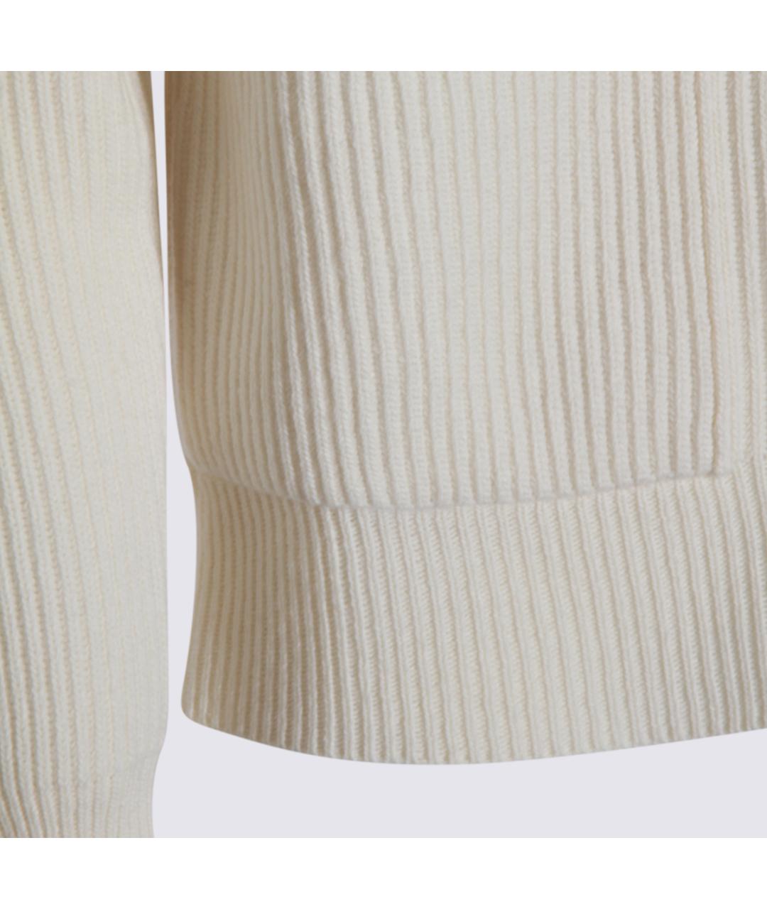 LARDINI Бежевый шерстяной кардиган, фото 3