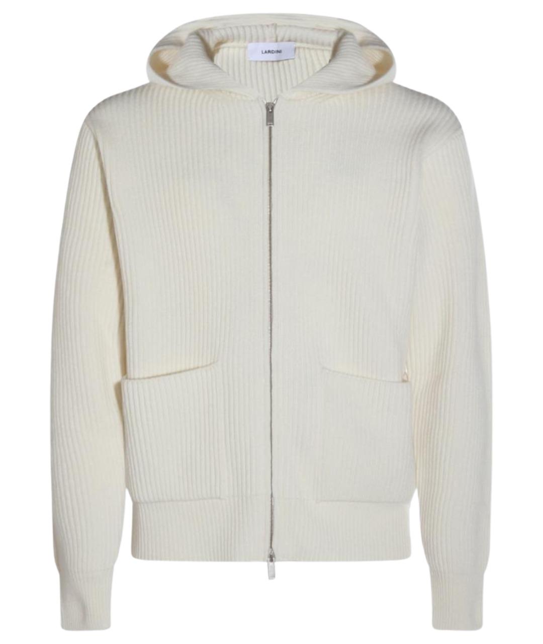 LARDINI Бежевый шерстяной кардиган, фото 1
