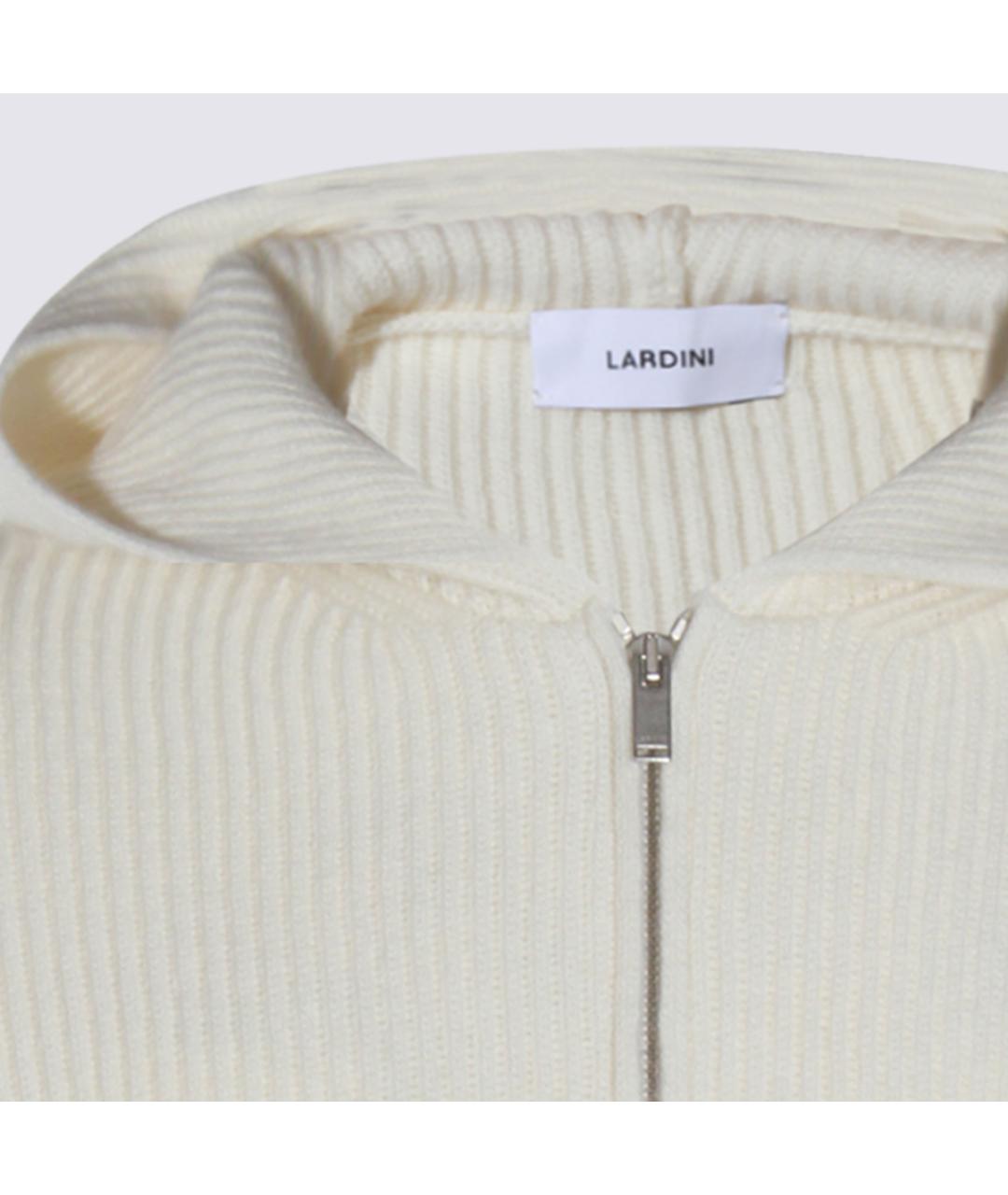 LARDINI Бежевый шерстяной кардиган, фото 4