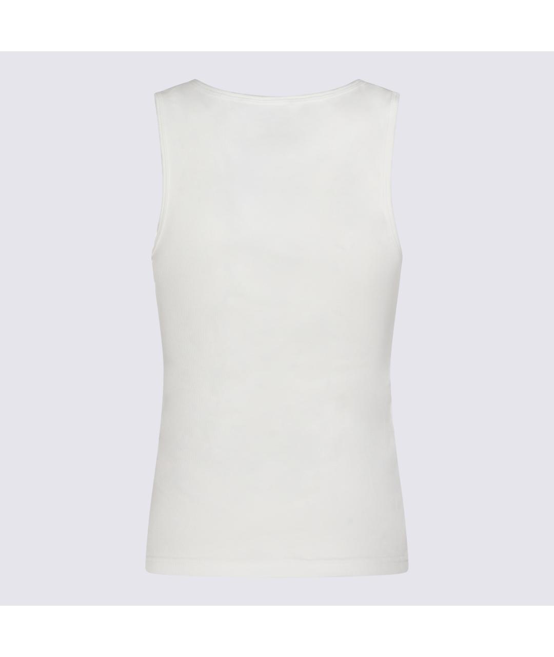 MM6 MAISON MARGIELA Белая хлопковая майка, фото 2