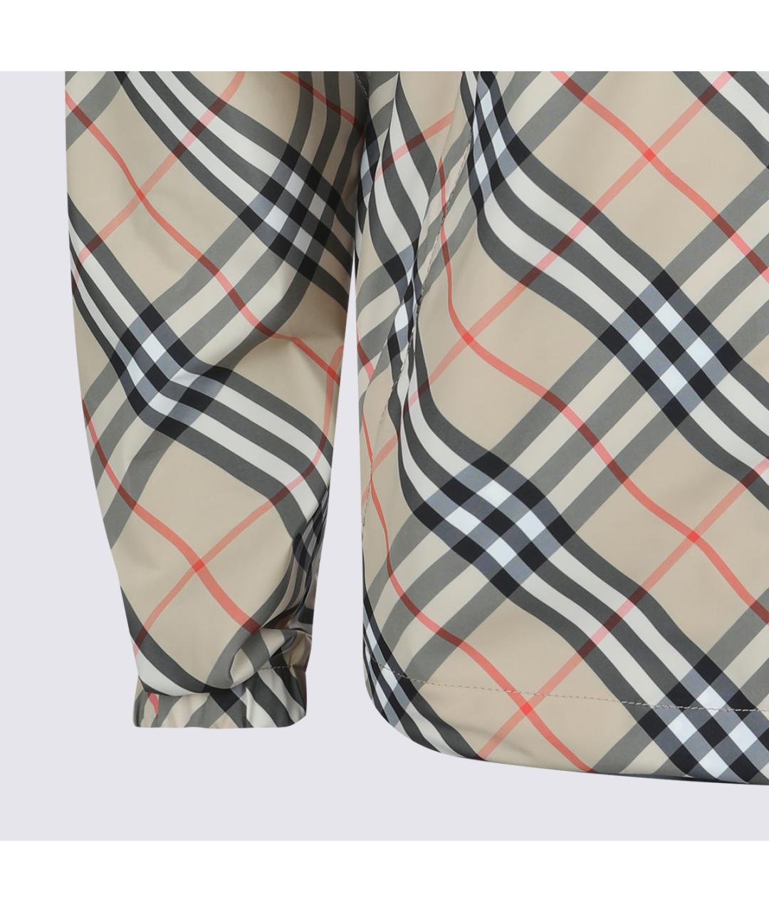 BURBERRY Бежевая полиэстеровая куртка, фото 4