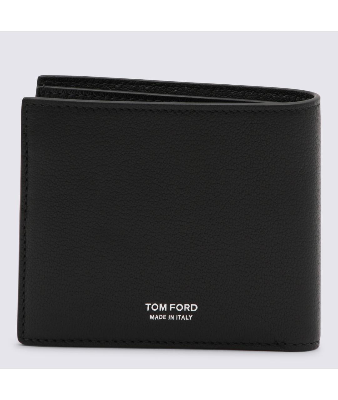 TOM FORD Черный кожаный кошелек, фото 3
