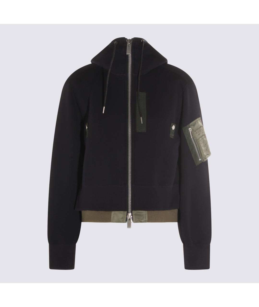 SACAI Темно-синяя хлопковая куртка, фото 4