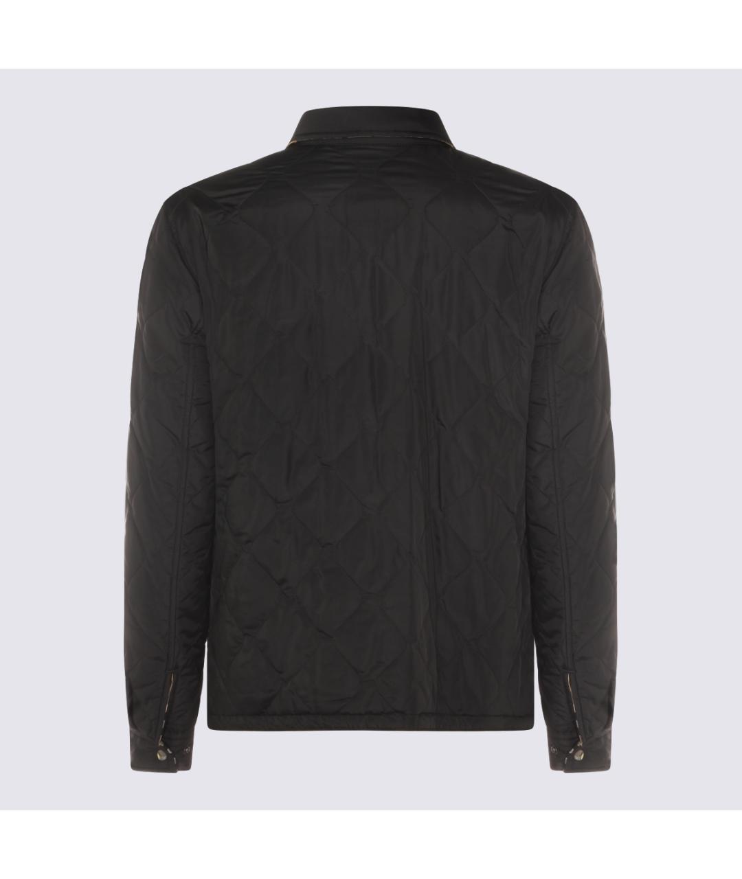 BURBERRY Черная полиамидовая куртка, фото 1