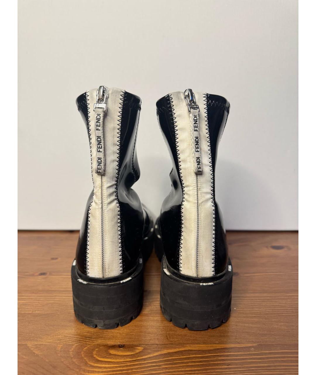 FENDI Черные ботинки, фото 4