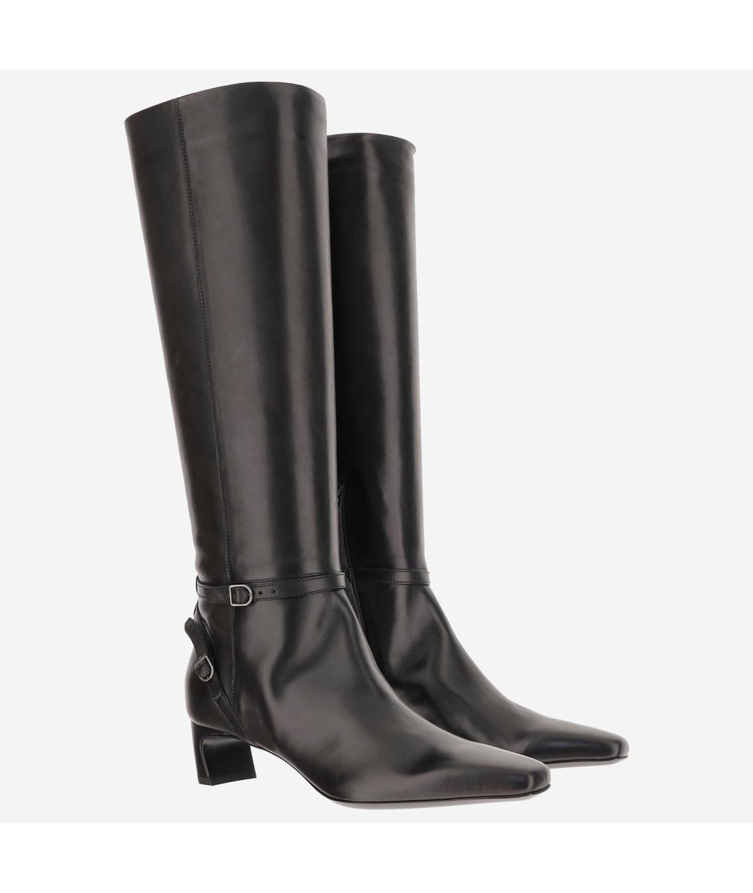 SARTORE Черные кожаные сапоги, фото 2
