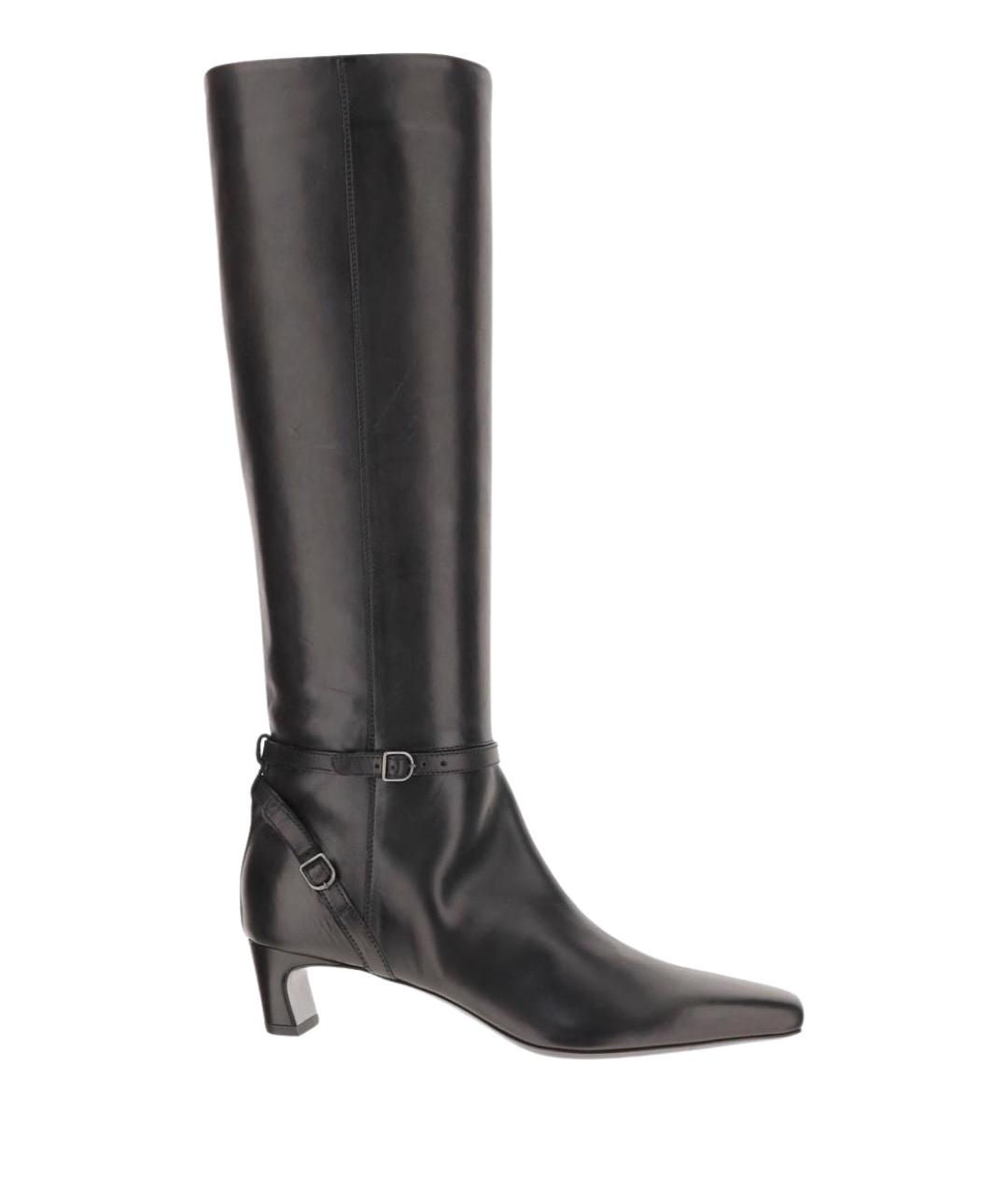 SARTORE Черные кожаные сапоги, фото 1