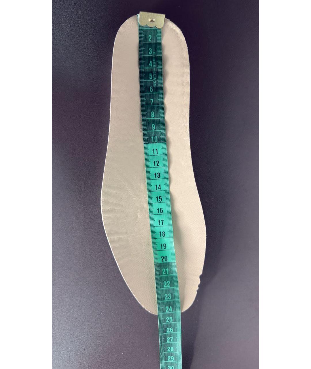 GUCCI Бежевые кожаные кроссовки, фото 5