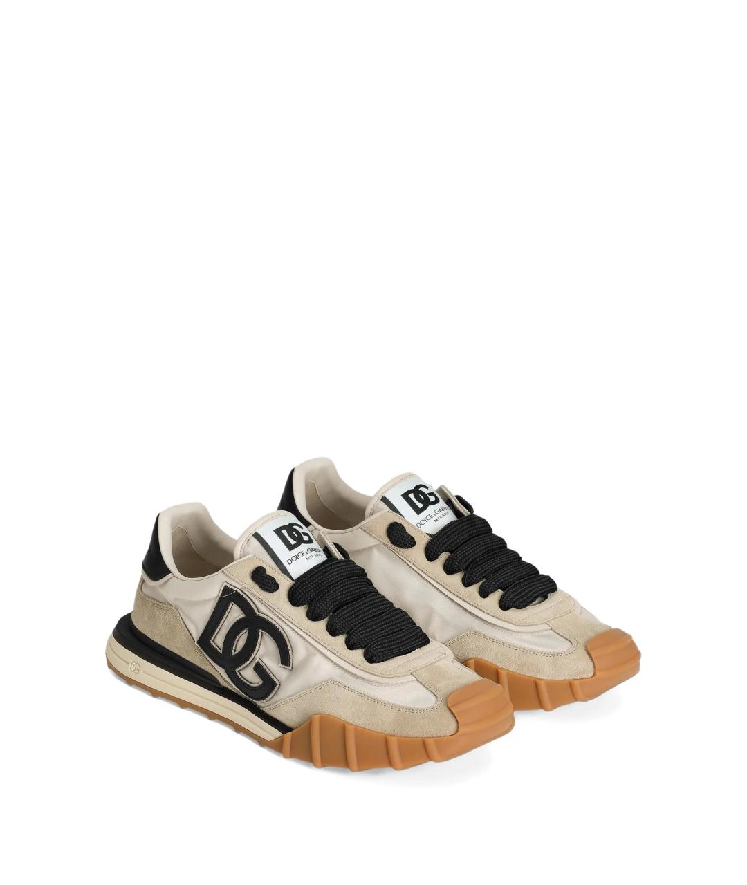 DOLCE&GABBANA Мульти кожаные низкие ботинки, фото 2