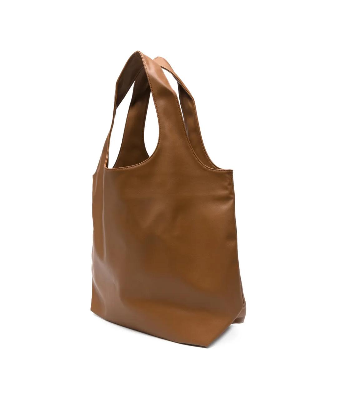 A.P.C. Коричневая сумка тоут из искусственной кожи, фото 3