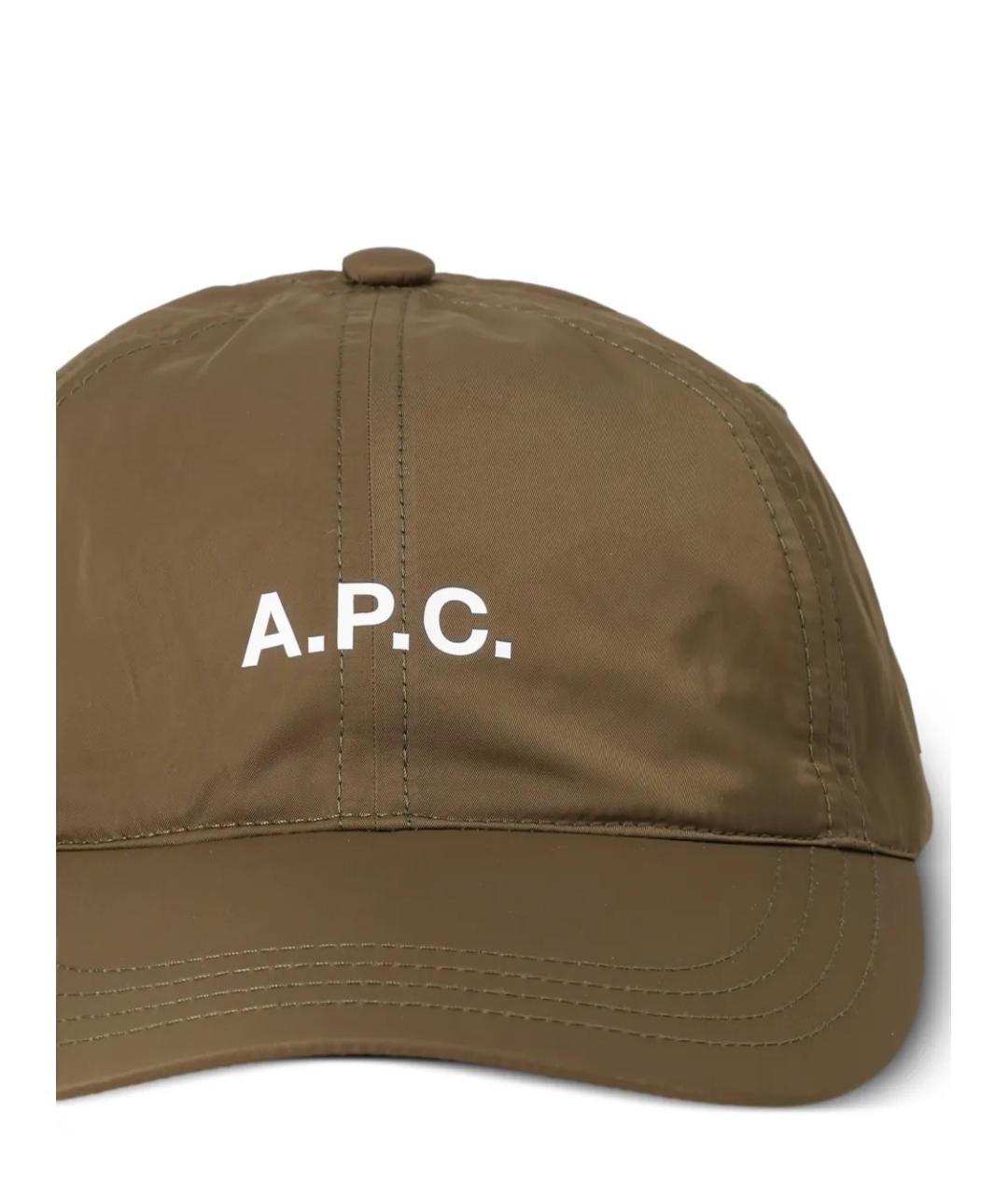 A.P.C. Зеленая синтетическая кепка/бейсболка, фото 2